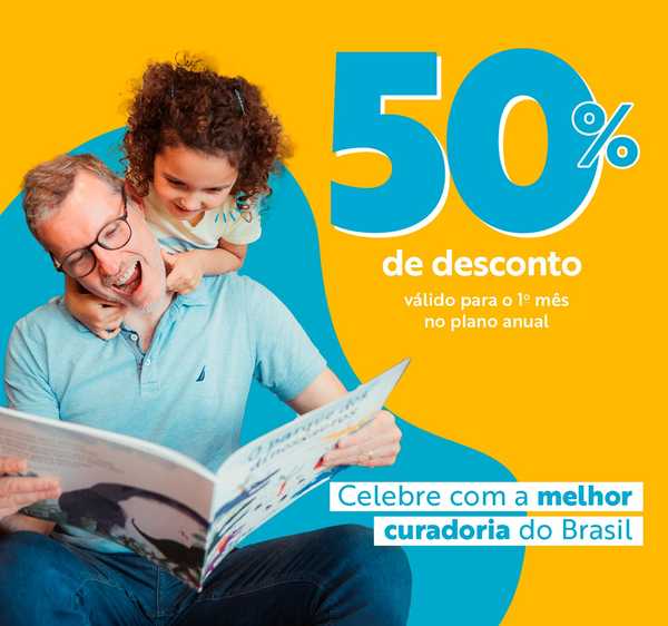 Clube Quindim - Banner principal do clube de livros infantis