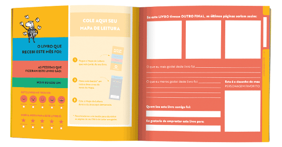 Foto do Diário do leitor aberto